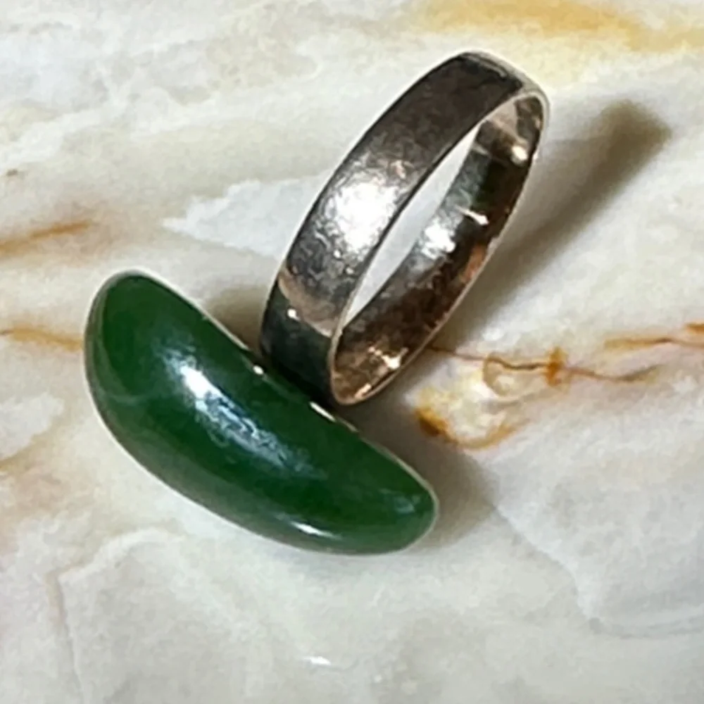 925 GF Jade Ring  Stone